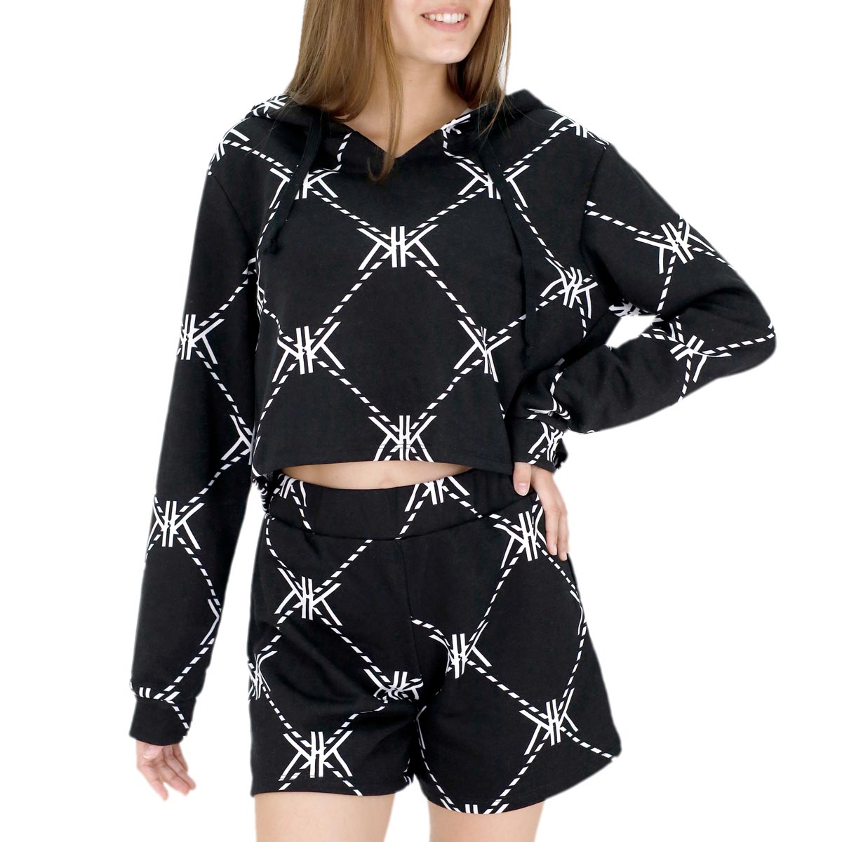 Hoodie crop top KENDALL+KYLIE